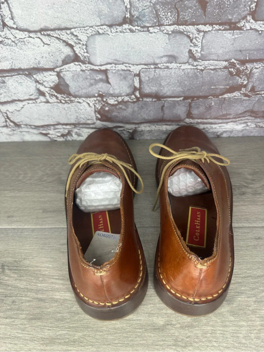 Cole Haan Country Brown Oxblood Leather Oxfords 2 Eye Shoes Men Sz 9.5M US/43EU